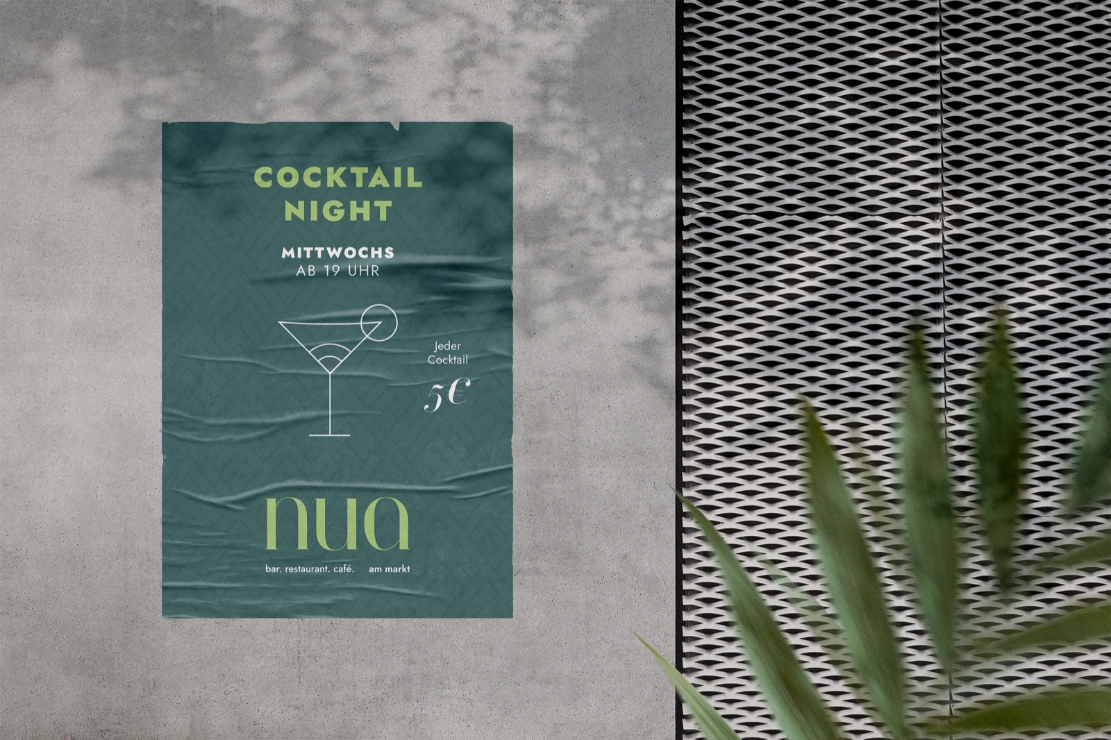 Branding NUA: Mockup, Plakat