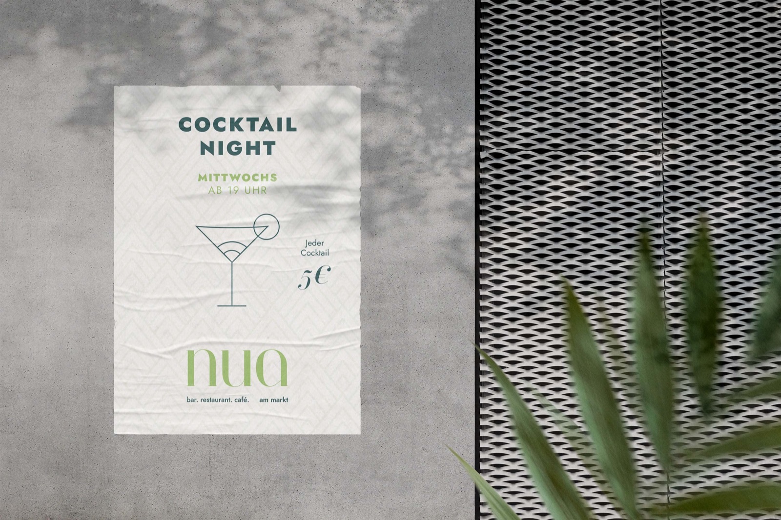 Branding NUA: Mockup, Plakat