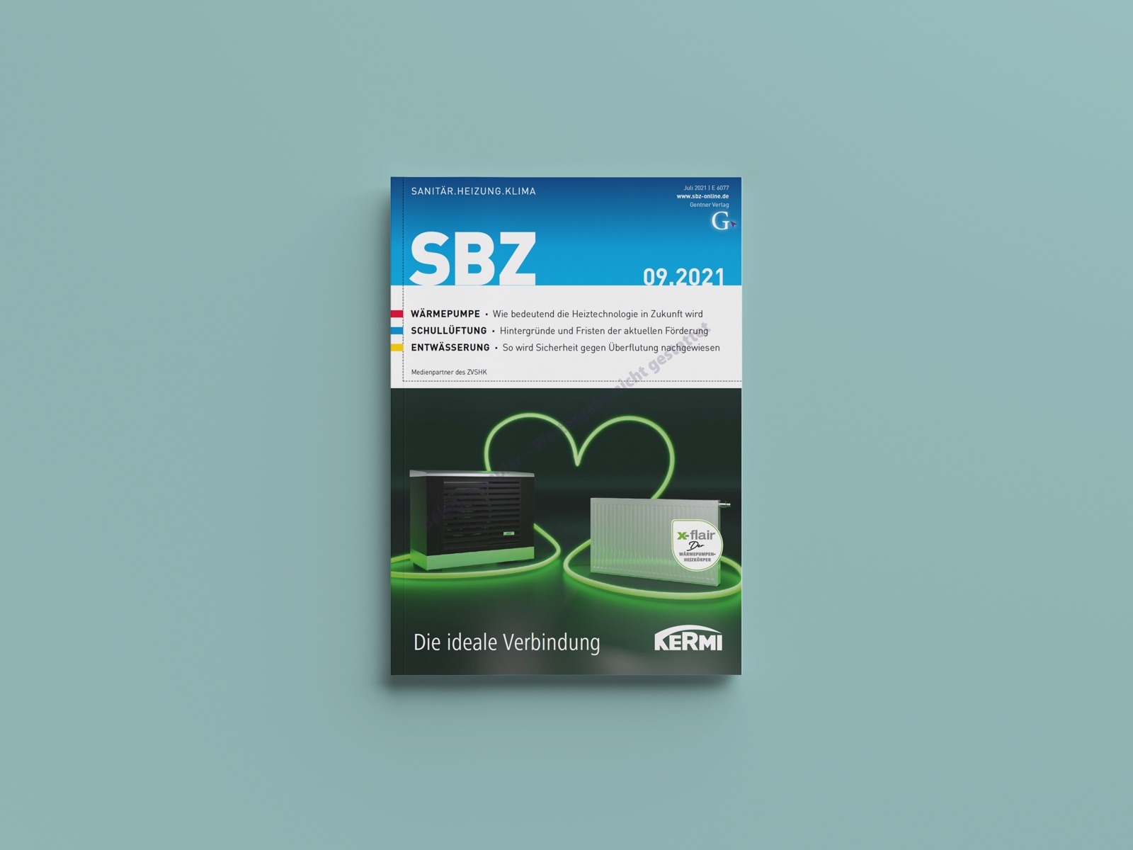 SBZ Magazin vor dem Relaunch: Ausgabe 09/2021, frontal